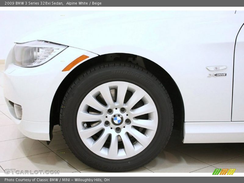 Alpine White / Beige 2009 BMW 3 Series 328xi Sedan