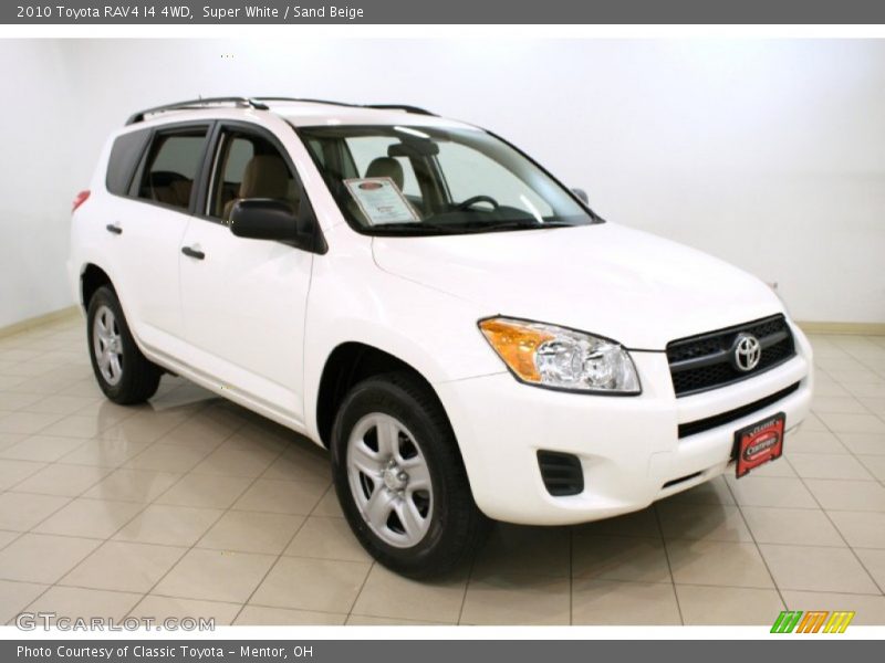 Super White / Sand Beige 2010 Toyota RAV4 I4 4WD