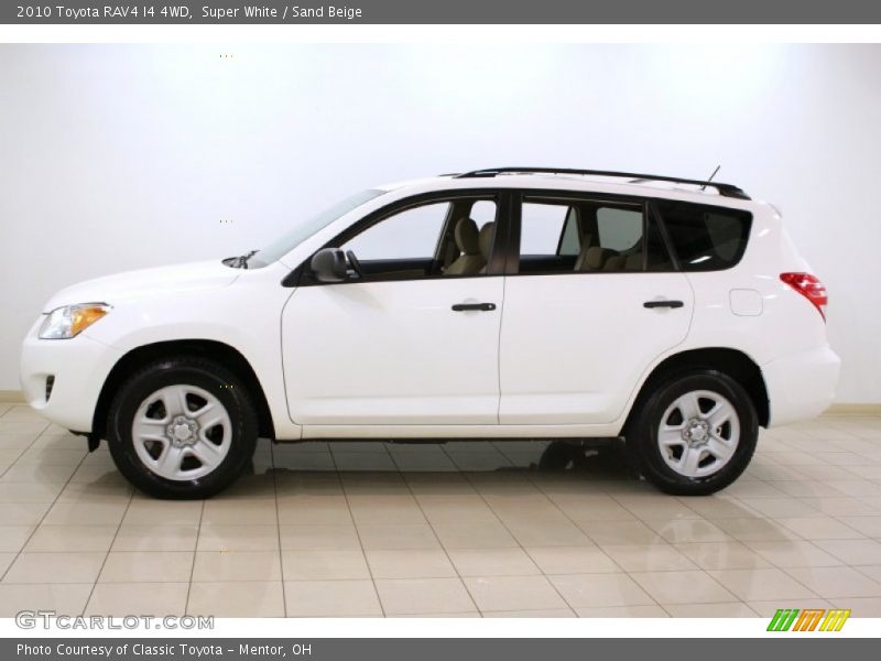 Super White / Sand Beige 2010 Toyota RAV4 I4 4WD