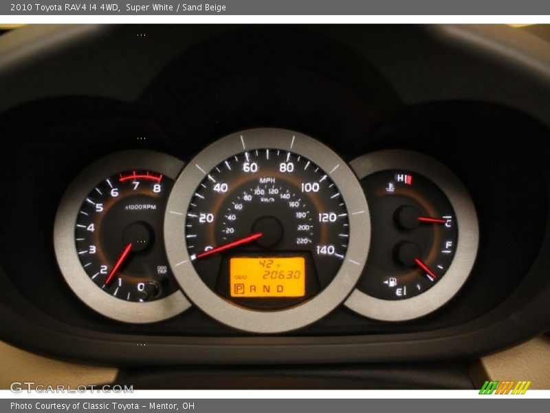 Super White / Sand Beige 2010 Toyota RAV4 I4 4WD
