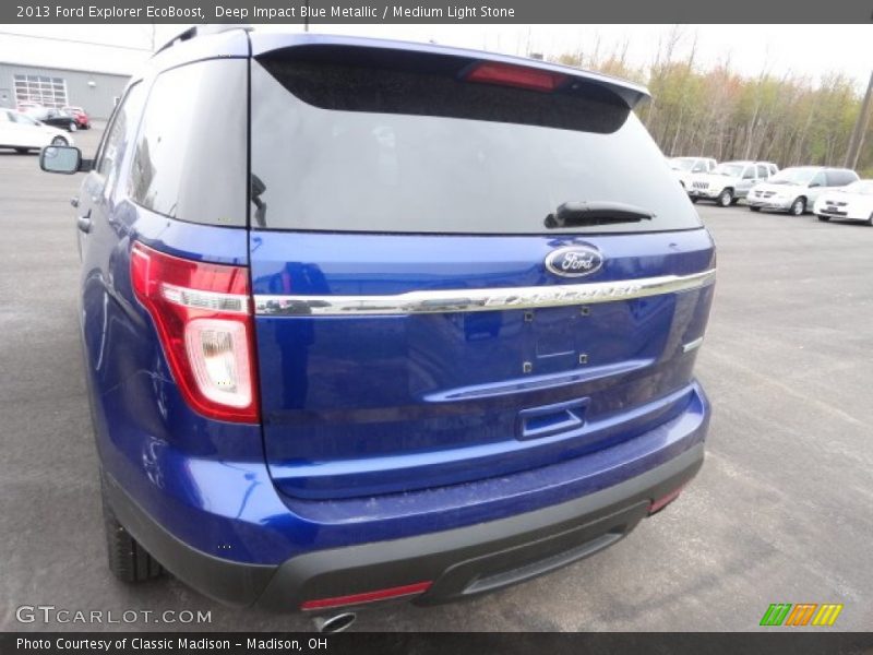 Deep Impact Blue Metallic / Medium Light Stone 2013 Ford Explorer EcoBoost
