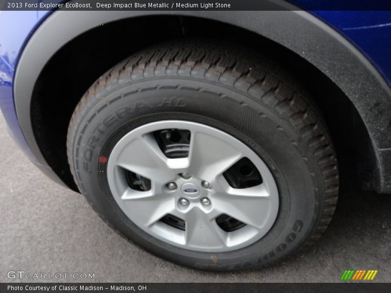 Deep Impact Blue Metallic / Medium Light Stone 2013 Ford Explorer EcoBoost