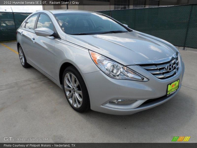 Radiant Silver / Gray 2012 Hyundai Sonata SE 2.0T