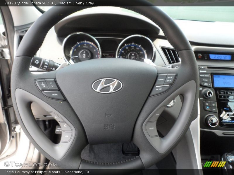 Radiant Silver / Gray 2012 Hyundai Sonata SE 2.0T