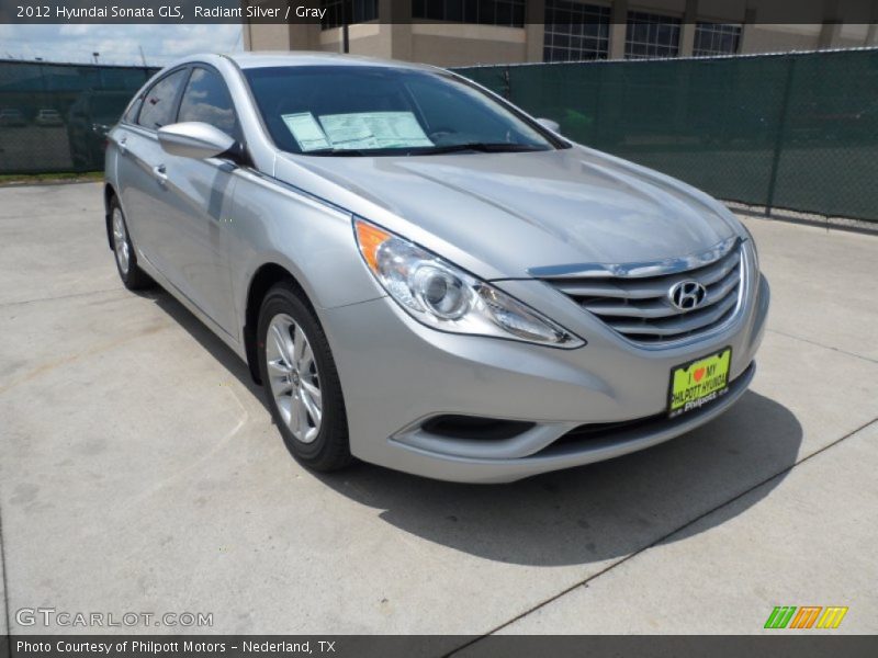 Radiant Silver / Gray 2012 Hyundai Sonata GLS