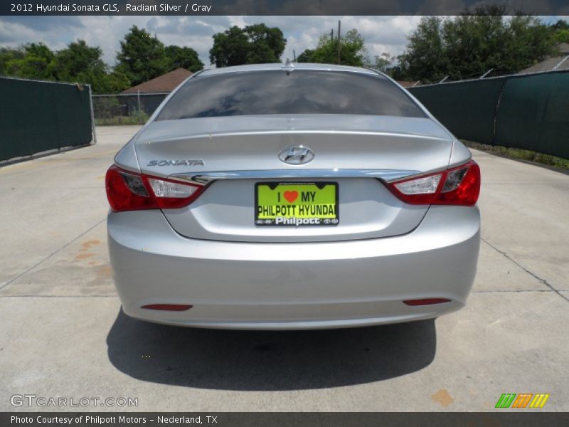 Radiant Silver / Gray 2012 Hyundai Sonata GLS