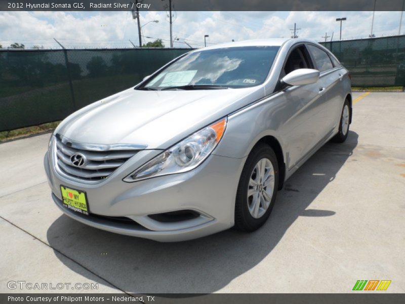 Radiant Silver / Gray 2012 Hyundai Sonata GLS