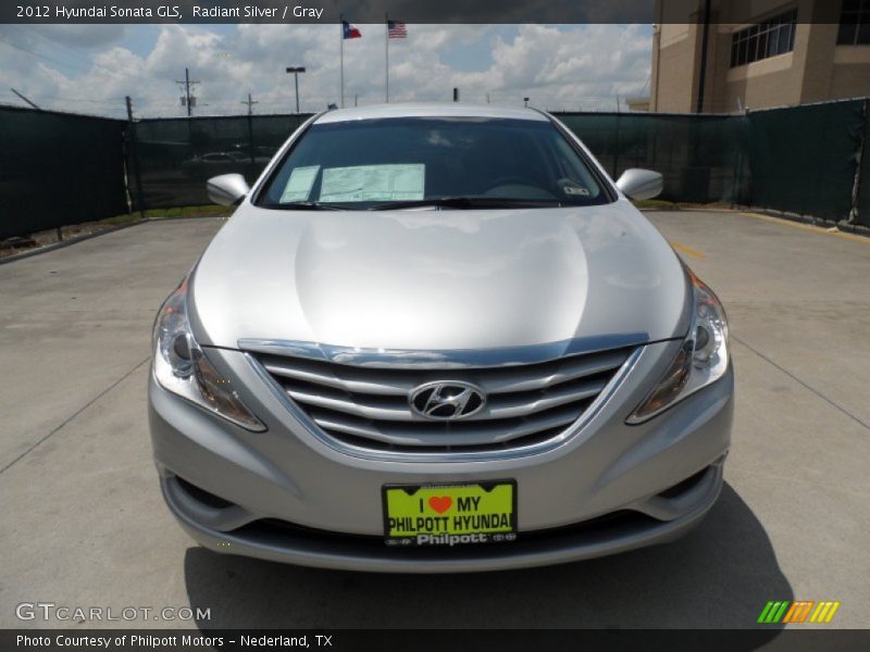Radiant Silver / Gray 2012 Hyundai Sonata GLS