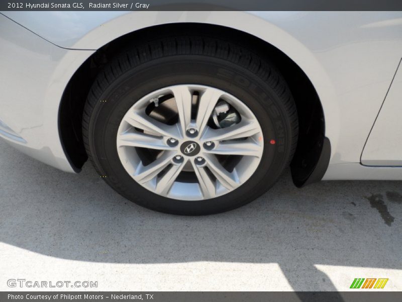 Radiant Silver / Gray 2012 Hyundai Sonata GLS