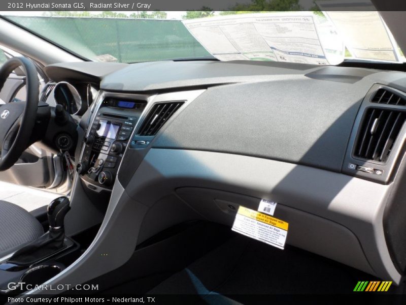 Radiant Silver / Gray 2012 Hyundai Sonata GLS