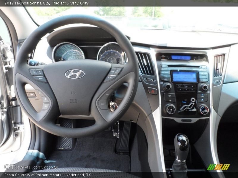 Radiant Silver / Gray 2012 Hyundai Sonata GLS