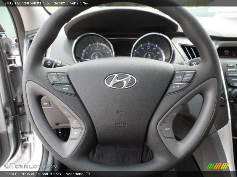 Radiant Silver / Gray 2012 Hyundai Sonata GLS