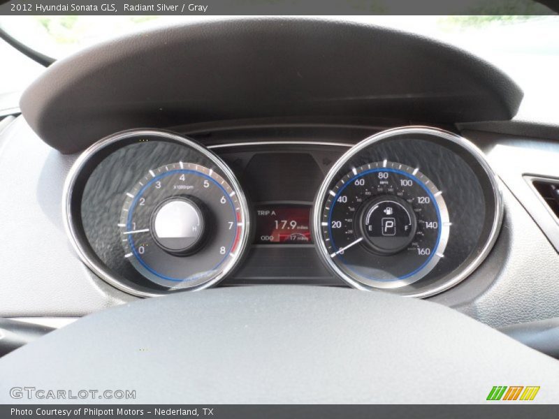 Radiant Silver / Gray 2012 Hyundai Sonata GLS