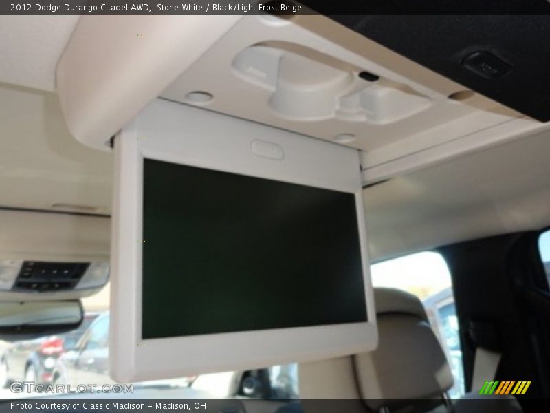 Stone White / Black/Light Frost Beige 2012 Dodge Durango Citadel AWD