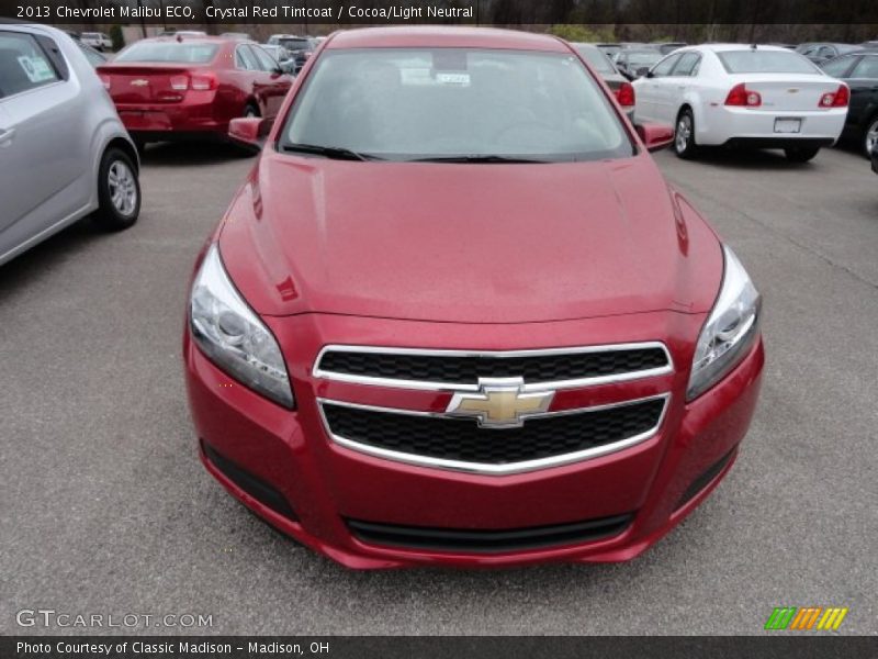 Crystal Red Tintcoat / Cocoa/Light Neutral 2013 Chevrolet Malibu ECO