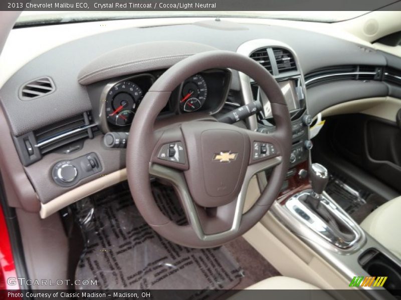 Crystal Red Tintcoat / Cocoa/Light Neutral 2013 Chevrolet Malibu ECO