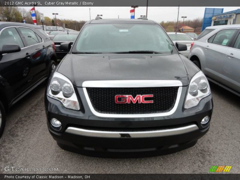 Cyber Gray Metallic / Ebony 2012 GMC Acadia SL