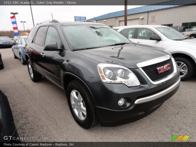 Cyber Gray Metallic / Ebony 2012 GMC Acadia SL