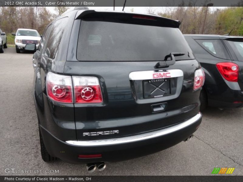 Cyber Gray Metallic / Ebony 2012 GMC Acadia SL