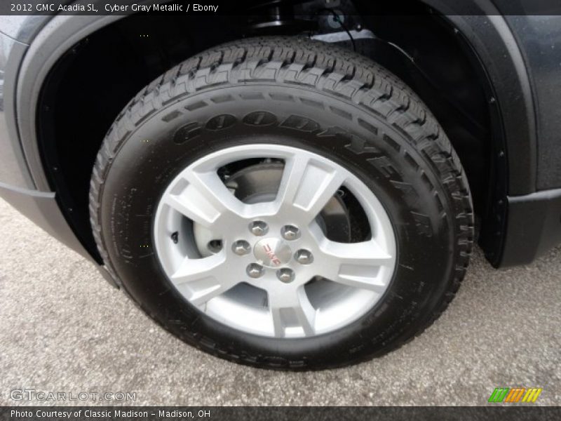 Cyber Gray Metallic / Ebony 2012 GMC Acadia SL