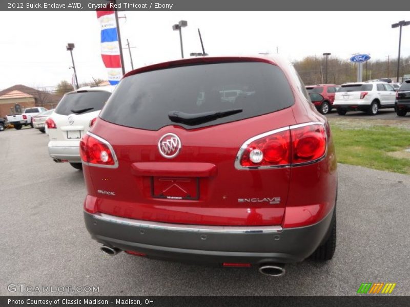 Crystal Red Tintcoat / Ebony 2012 Buick Enclave AWD