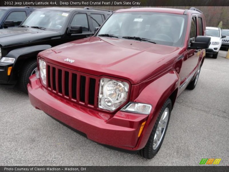 Deep Cherry Red Crystal Pearl / Dark Slate Gray 2012 Jeep Liberty Latitude 4x4