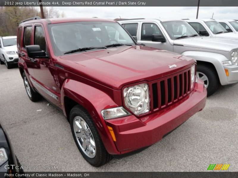 Deep Cherry Red Crystal Pearl / Dark Slate Gray 2012 Jeep Liberty Latitude 4x4