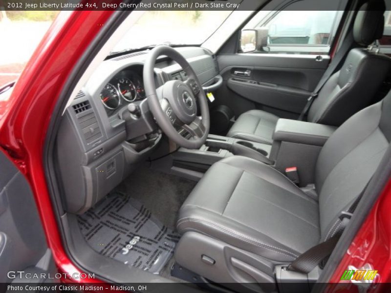 Deep Cherry Red Crystal Pearl / Dark Slate Gray 2012 Jeep Liberty Latitude 4x4