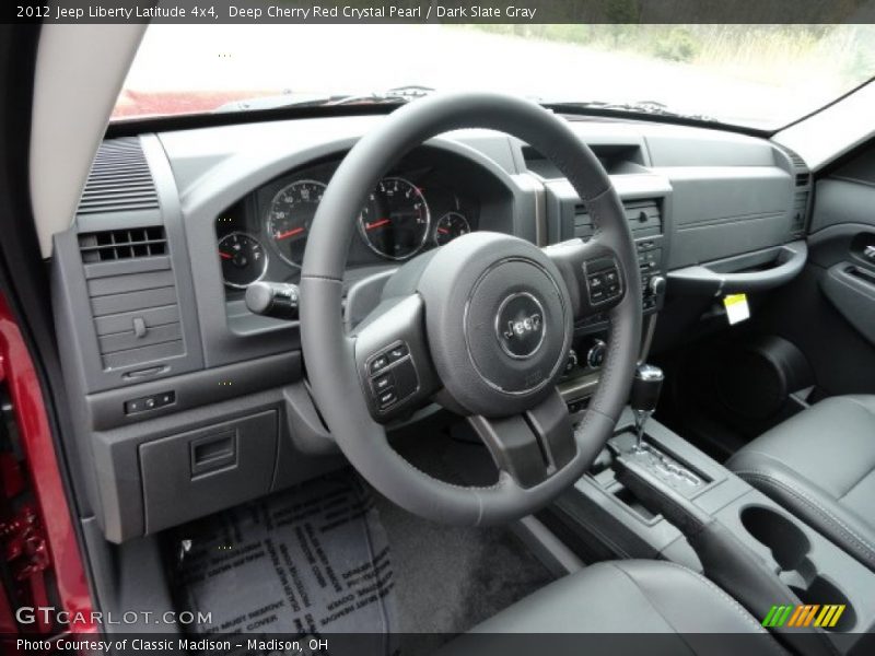 Deep Cherry Red Crystal Pearl / Dark Slate Gray 2012 Jeep Liberty Latitude 4x4