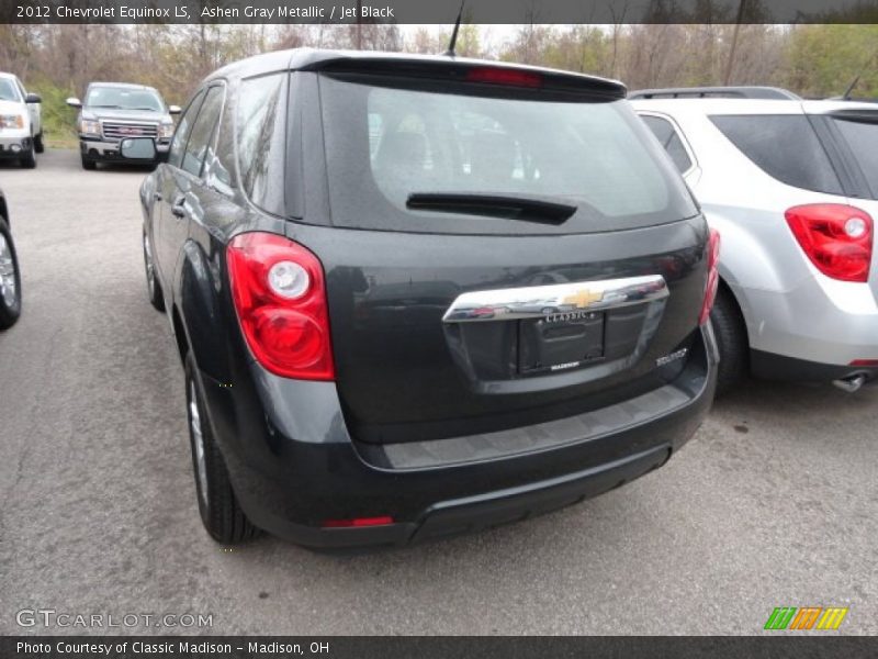 Ashen Gray Metallic / Jet Black 2012 Chevrolet Equinox LS