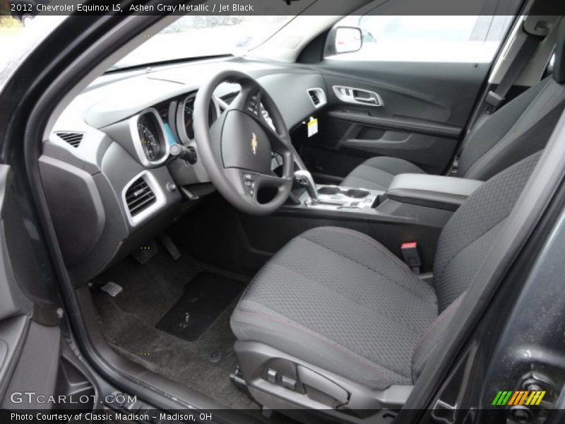 Ashen Gray Metallic / Jet Black 2012 Chevrolet Equinox LS