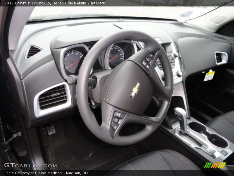 Ashen Gray Metallic / Jet Black 2012 Chevrolet Equinox LS