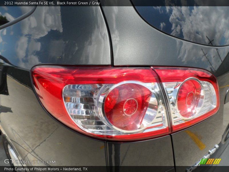 Black Forest Green / Gray 2012 Hyundai Santa Fe SE V6