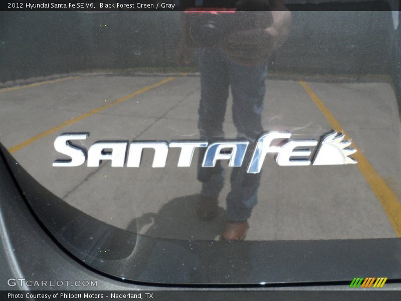Black Forest Green / Gray 2012 Hyundai Santa Fe SE V6