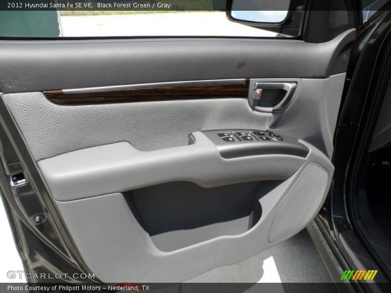 Black Forest Green / Gray 2012 Hyundai Santa Fe SE V6