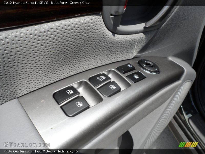 Black Forest Green / Gray 2012 Hyundai Santa Fe SE V6