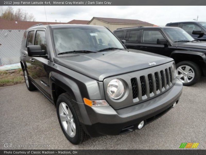 Mineral Gray Metallic / Dark Slate Gray 2012 Jeep Patriot Latitude 4x4