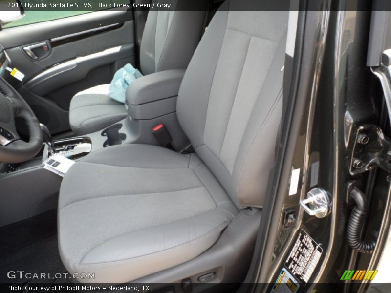 Black Forest Green / Gray 2012 Hyundai Santa Fe SE V6