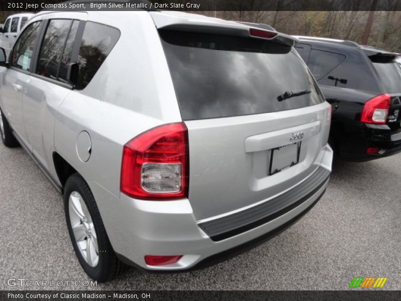 Bright Silver Metallic / Dark Slate Gray 2012 Jeep Compass Sport
