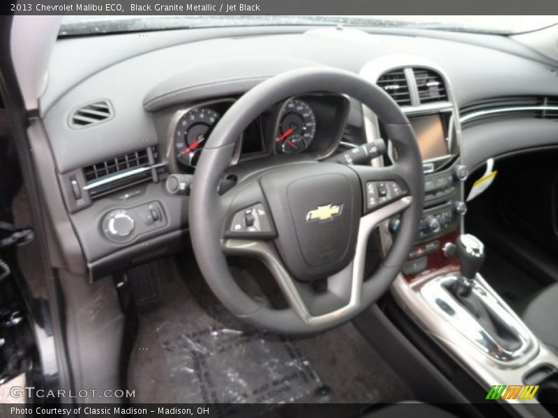 Black Granite Metallic / Jet Black 2013 Chevrolet Malibu ECO