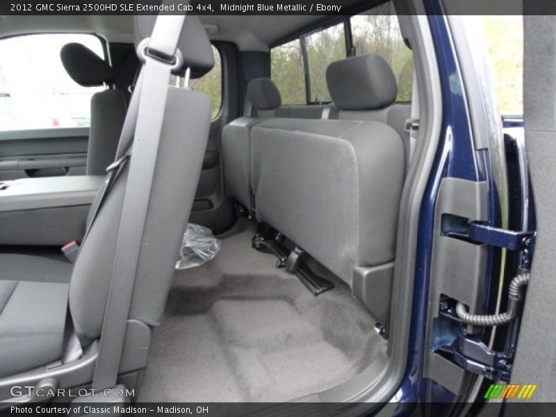 Midnight Blue Metallic / Ebony 2012 GMC Sierra 2500HD SLE Extended Cab 4x4