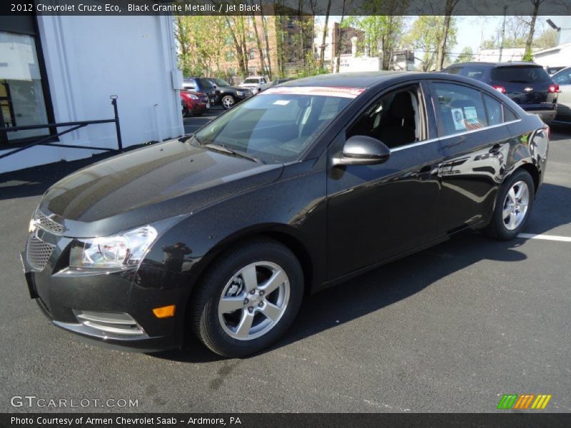 Black Granite Metallic / Jet Black 2012 Chevrolet Cruze Eco