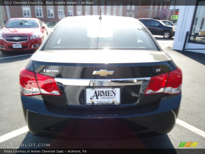 Black Granite Metallic / Jet Black 2012 Chevrolet Cruze Eco