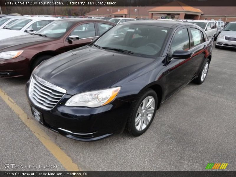 Blackberry Pearl Coat / Black 2012 Chrysler 200 Touring Sedan
