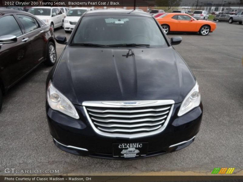 Blackberry Pearl Coat / Black 2012 Chrysler 200 Touring Sedan