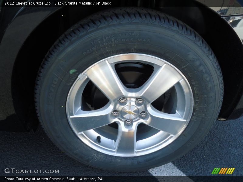 Black Granite Metallic / Jet Black 2012 Chevrolet Cruze Eco