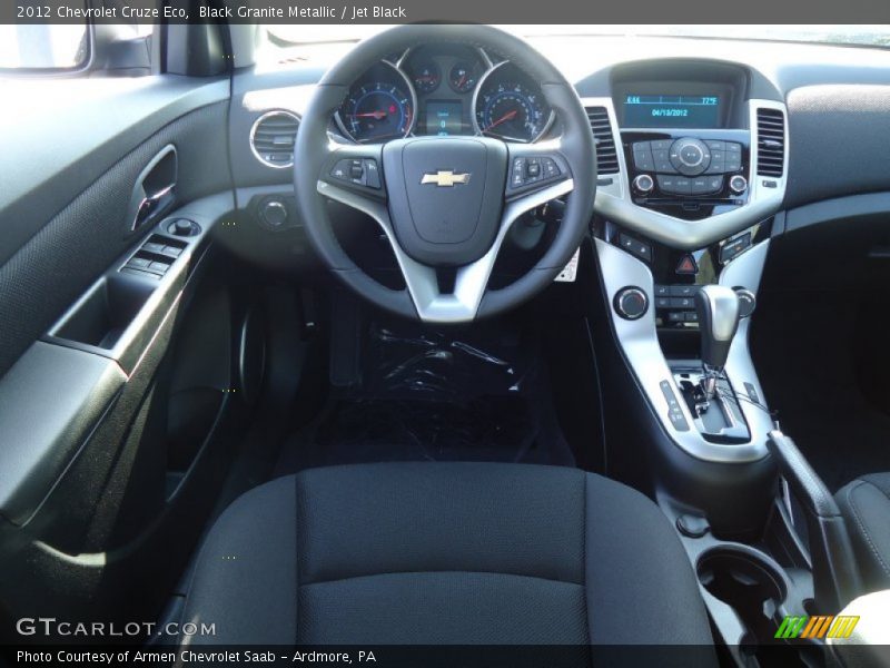 Black Granite Metallic / Jet Black 2012 Chevrolet Cruze Eco