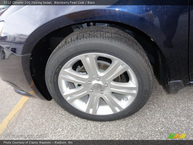 Blackberry Pearl Coat / Black 2012 Chrysler 200 Touring Sedan