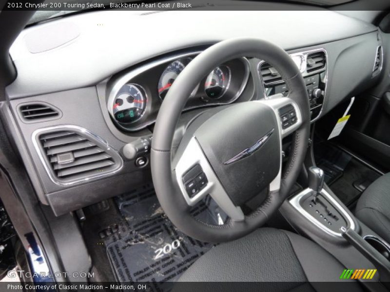 Blackberry Pearl Coat / Black 2012 Chrysler 200 Touring Sedan