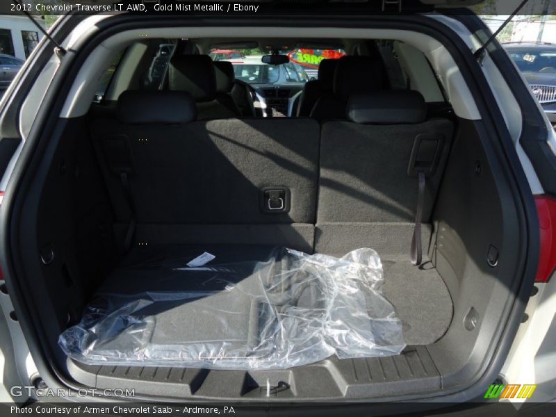 Gold Mist Metallic / Ebony 2012 Chevrolet Traverse LT AWD